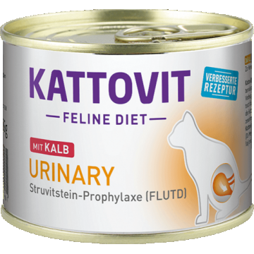 Conserva Kattovit Urinary, Vitel, 185 g ieftina
