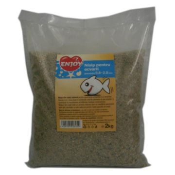 Enjoy Nisip acvariu 0.8 - 2 mm 2 kg ieftin