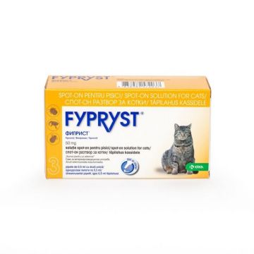 Fypryst Cat Spot On 50 mg, pipete antiparazitare pisici 3 pipete la reducere