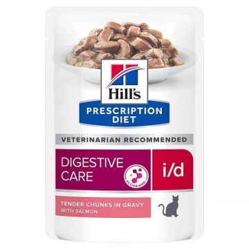 Hill's Prescription Diet Feline I/D Salmon, 85 g de firma originala