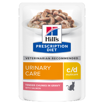 Hill's Prescription Diet Feline C/D Salmon, 85 g de firma originala
