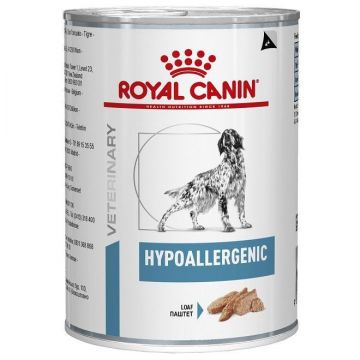 Royal Canin Hypoallergenic Dog conserva, 400 g de firma originala