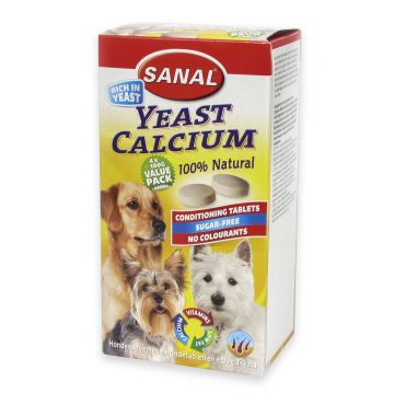 Sanal Dog Yeast Calcium 400 tablete ieftine