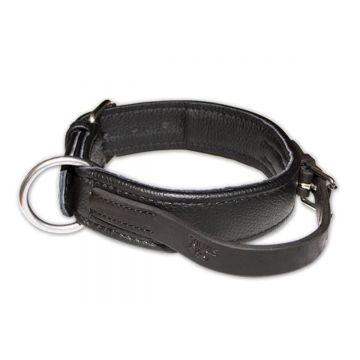 JULIUS-K9 ECO leather, zgardă ajustabilă cu mâner câini, piele, negru JULIUS-K9 ECO leather, zgardă ajustabilă cu mâner câini, piele, 40mm x 50cm, negru