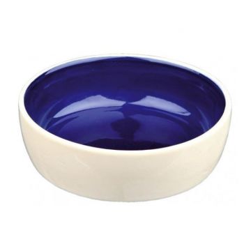 Castron Ceramic 0.3L/12cm crem/albastru de firma original