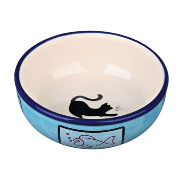 Castron Ceramic Pentru Pisici, 0.35 L, 13 CM de firma original