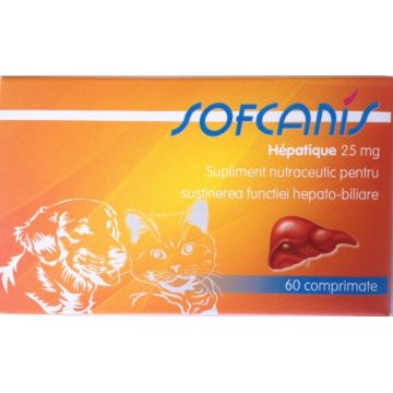Sofcanis Hepatique 25 mg x 60 comprimate de firma original