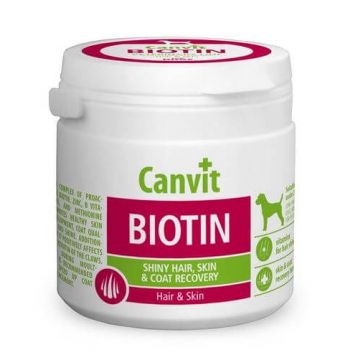 Supliment Nutritiv pentru Caini Canvit Biotin, 100 g ieftin