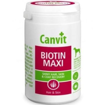 Supliment Nutritiv pentru Caini Canvit Biotin Maxi, 230 g ieftin