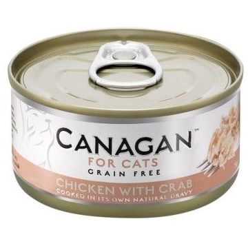 Canagan Cat, Pui si Crab, 75 g