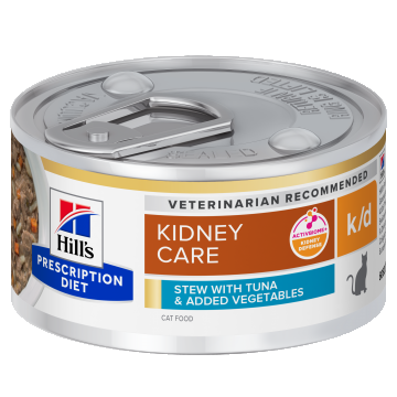 Hill's Prescription Diet Feline Kidney Care Stew Tuna & Vegetables, 82 g ieftina