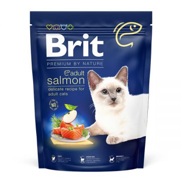 Brit Premium by Nature, Somon, hrană uscată pisici, 300g ieftina