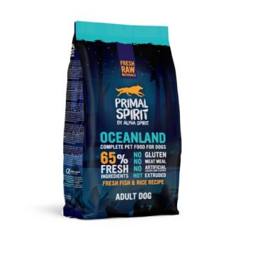 Hrana uscata Premium pentru caine Primal Spirit, Oceanland, cu peste proaspat,1 kg