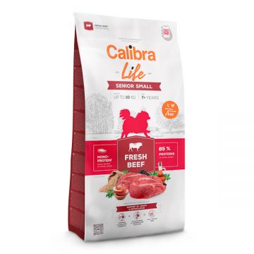 Calibra Life Senior Small, XS-S, Vită, hrană uscată monoproteică câini, 6kg