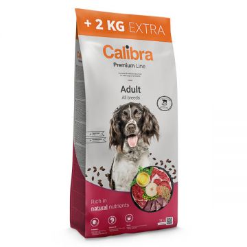 Calibra Premium Line Adult, Vita, hrană uscată câini, 12+2kg