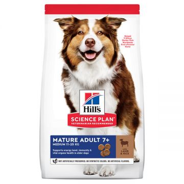 Hill's SP Canine Mature Medium Miel și Orez, 14kg