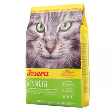 Josera Sensicat, Pui, hrană uscată pisici, sistem digestiv & probiotice, 2kg