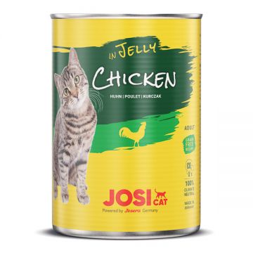 Josicat, Pui, bax Conservă hrană umedă pisici, (în aspic), 12 x 400g
