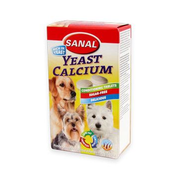 Sanal Dog Yeast Calcium, 100 tablete
