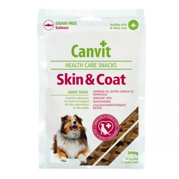 Snack pentru câini Canvit Skin & Coat, 200g