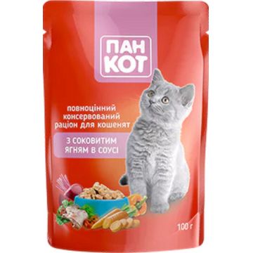 Wise Cat hrană umedă pentru Pisici Junior cu Miel in Sos 100G ieftina