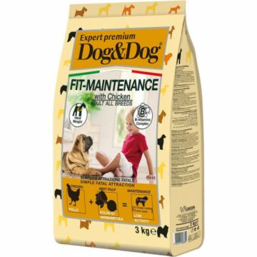 Hrana uscata pentru caini cu Pui DogDog Premium Intretinere fizica 3 kg
