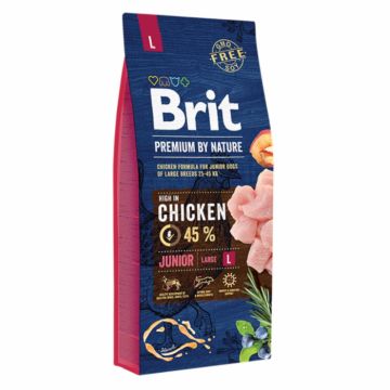 Hrana uscata pentru caini Brit Premium by Nature Junior L 15 kg