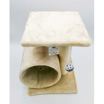 Ansamblu de joaca pentru pisica, cu tunel, Croci, 30x30x40