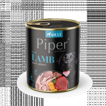 Piper Adult, Hrana Umeda, Carne de Miel si Morcovi, 800 g