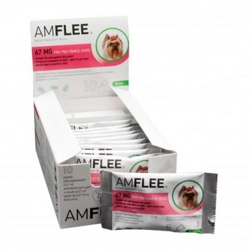 Amflee Dog 3 Pipete x 67 mg - S (2-10 kg) la reducere