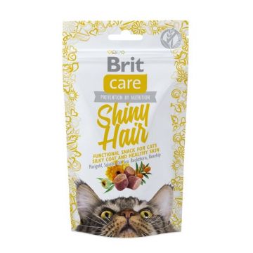 Brit Care Cat Snack Shiny Hair, 50 g de firma originala