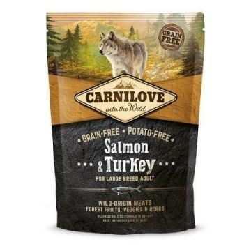Carnilove Salmon and Turkey for Large Breed Adult, 1.5 kg de firma originala