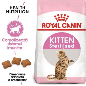 Royal Canin Kitten Sterilised hrana uscata pisica sterilizata junior la reducere