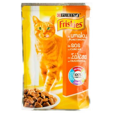 Friskies Adult Cat, Turkey, 85 g de firma originala