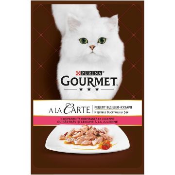 Gourmet A la Carte, Pastrav si Legume, 85 g ieftina