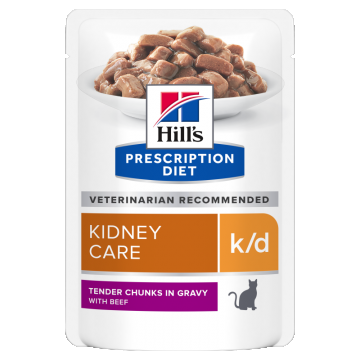 Hill's Prescription Diet Feline k/d Beef, 85 g ieftina