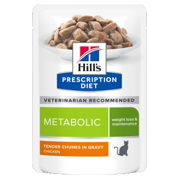 Hill's Prescription Diet Feline Metabolic, 85 g de firma originala
