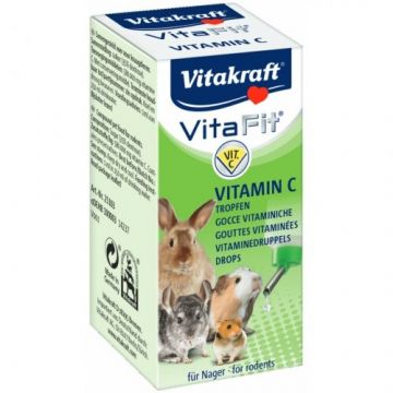 Vitamine pentru rozatoare, Vitakraft Vitafit Vitamina C, 10 ml de firma originala