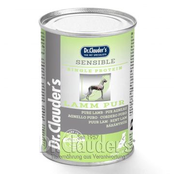 Dr. Clauder's Dog Pure Lamb, 400 g de firma originala