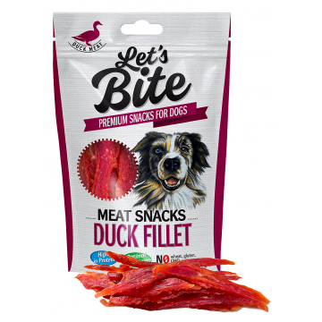 Brit Let's Bite Meat Snacks Duck Fillet, 80 g