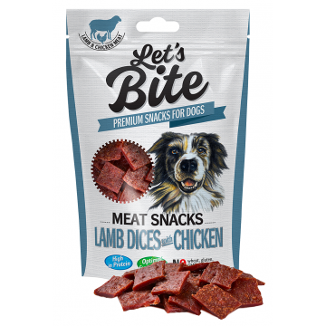 Brit Let's Bite Meat Snacks Lamb Dices With Chicken, 80 g