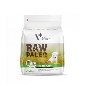 Raw Paleo, Puppy, Rase Mici, Curcan, 750 g ieftina