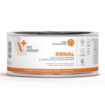 4T Dieta Veterinara Pisici Renal, Vetexpert, 100 g ieftina