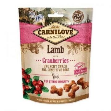Carnilove Dog Crunchy Snack Lamb With Cranberries, 200 g de firma originala