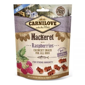 Carnilove Dog Crunchy Snack Mackerel with Raspberries, 200 g de firma originala