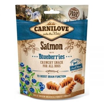 Carnilove Dog Crunchy Snack Salmon with Blueberries, 200 g de firma originala