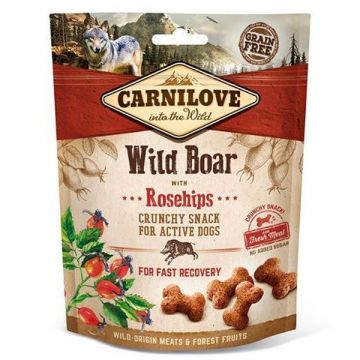 Carnilove Dog Crunchy Snack Wild Boar with Rosehips, 200 g de firma originala