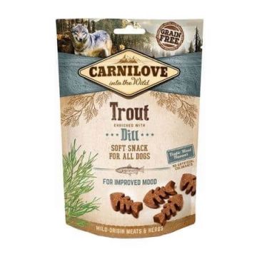 Carnilove Dog Semi Moist Snack Trout with Dill, 200 g de firma originala