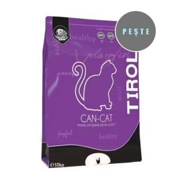 Extru Can Tirol Can-Cat, Ficat/ Peste, 10 kg ieftina