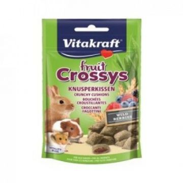 Recompense rozatoare, Vitakraft Fruit Crossys Snack Wildberry, 50 g ieftina